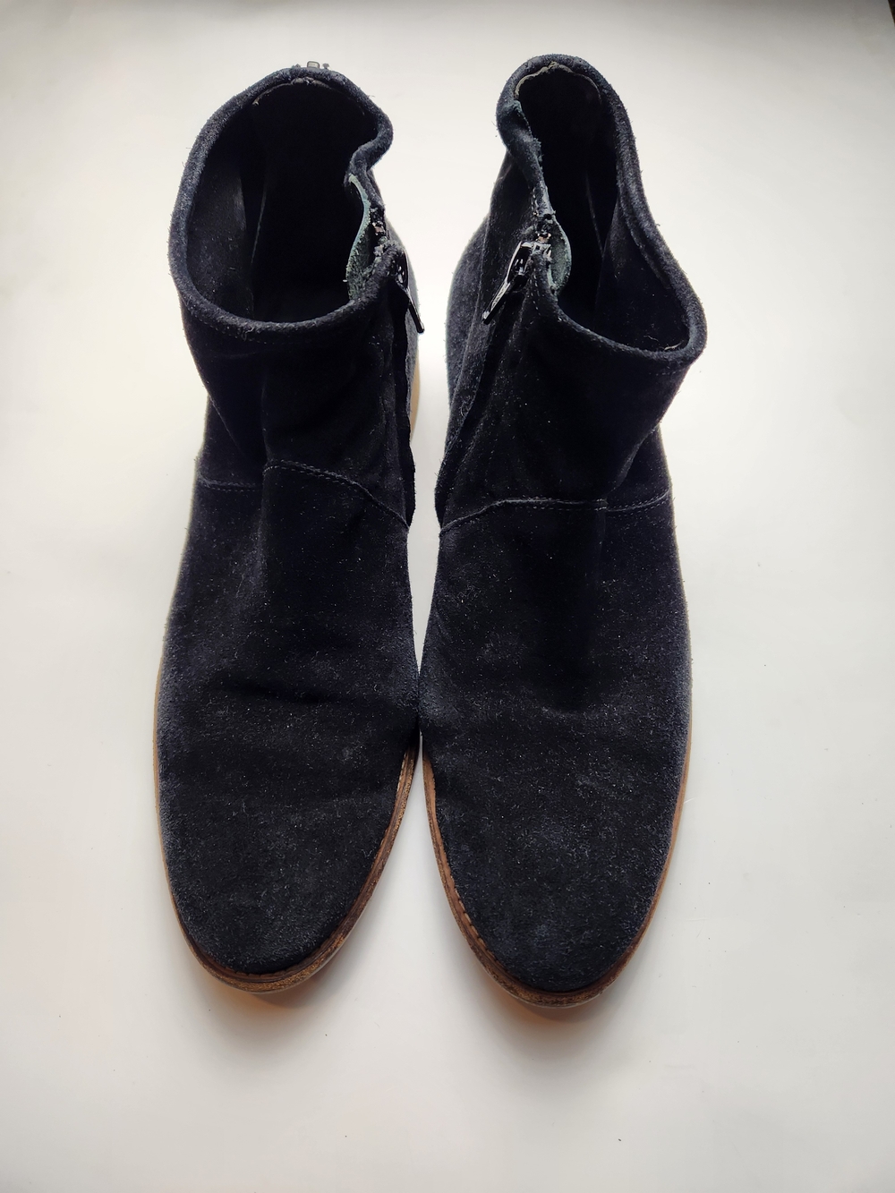 Paul Green Black Suede Ankle Boot